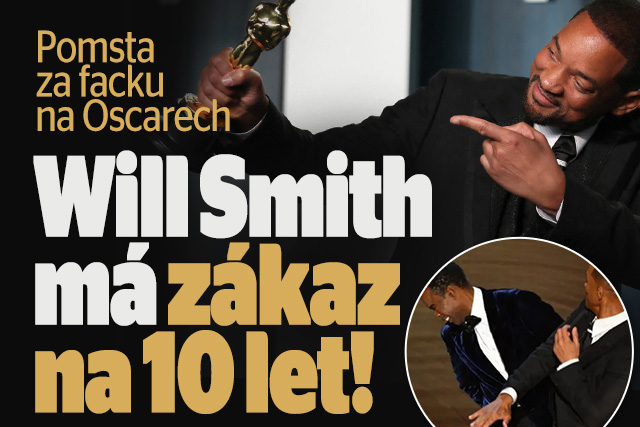 Facka na Oscarech se Smithovi vymstila: Zákaz na 10 let!
