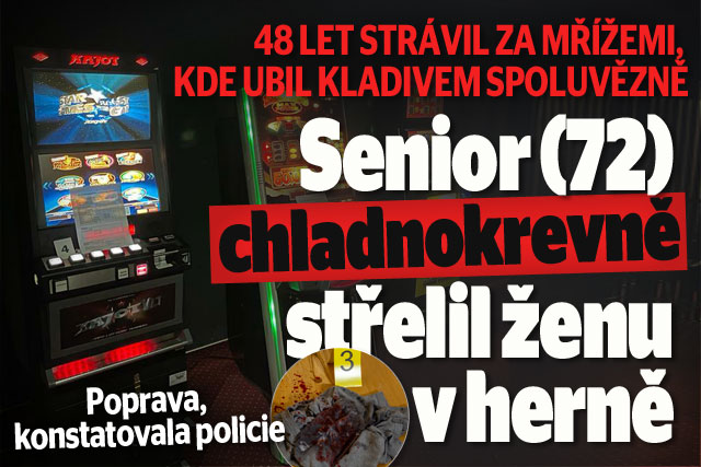 Recidivista (72) střelil obsluhu herny: Detaily zločinu!