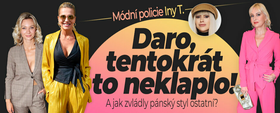 Pánský styl není sázka na jistotu, tvrdí Ina T. Dara Rolins úplně mimo mísu! Levný oblek, nestravitelné tenisky Pánský styl není sázka na jistotu, tvrdí Ina T. Dara Rolins úplně mimo mísu! Levný oblek, nestravitelné tenisky