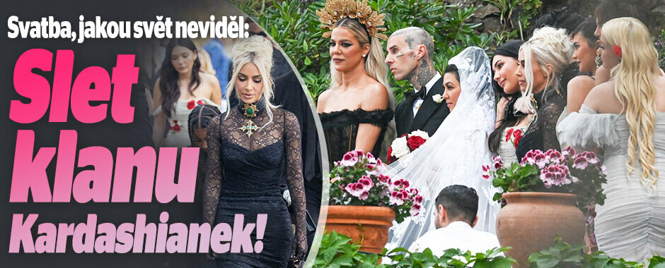 Svatba, jakou svět ještě neviděl: Slet klanu Kardashianek! Svatba, jakou svět ještě neviděl: Slet klanu Kardashianek!